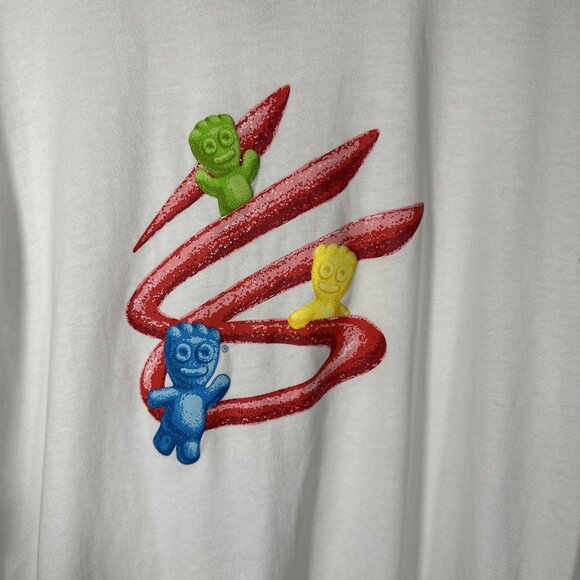 Under Armour Steph Stephen Curry Sour Patch Collab Tshirt Large White - Picture 2 of 9